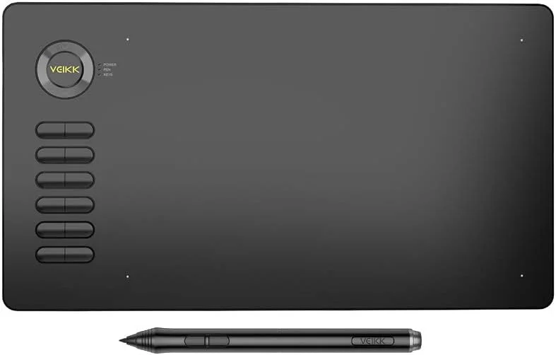 تبلت طراحی A15، تبلت گرافیکی 10x6 اینچ با 8192 سطح حساسیت، 5080 LPI و دکمه مشکی