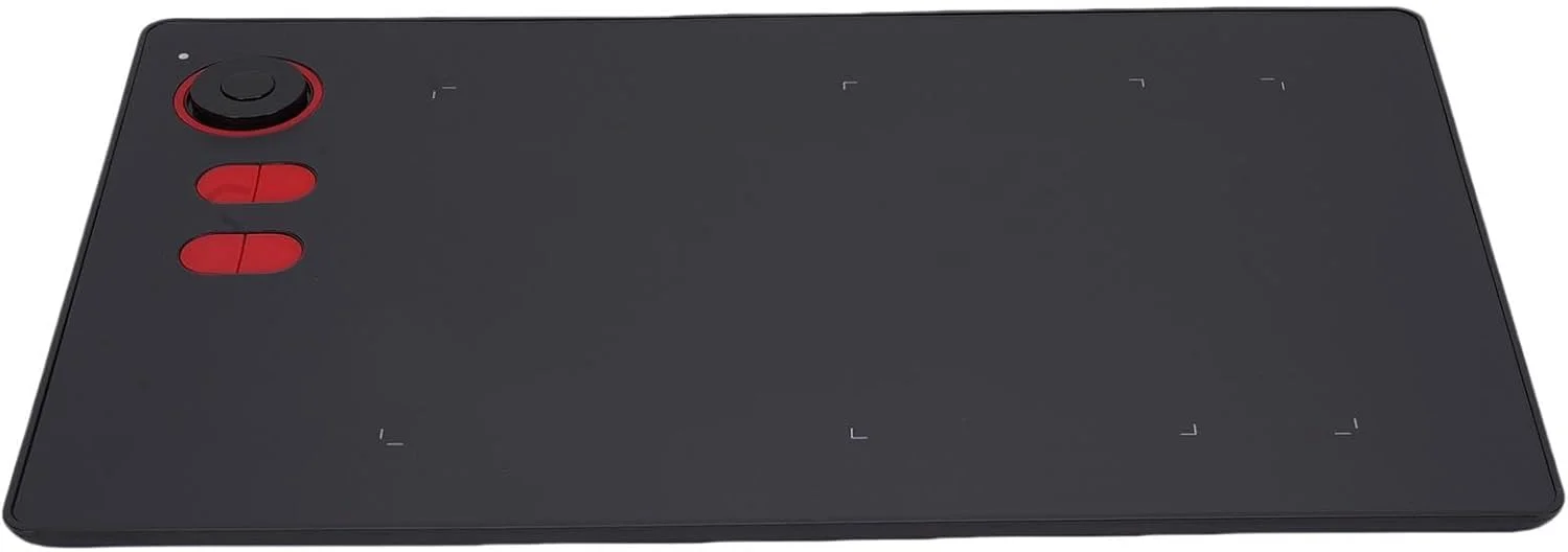 تبلت گرافیکی با قلم حساس به فشار 8192 سطح، تبلت طراحی 10x6 اینچی با کلیدهای قابل تنظیم برای کار از راه دور و دوره های آنلاین، پشتیبانی از اکسل و پاورپوینت