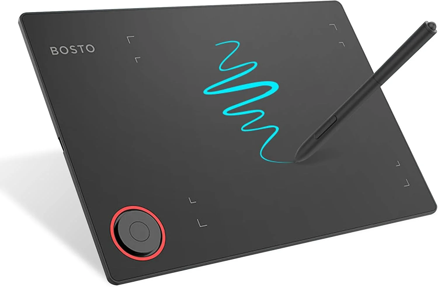 تبلت طراحی گرافیکی Irovami T608، مناسب طراحی دیجیتال و اسکچ، 8 در 6 اینچ، به همراه قلم بدون نیاز به باتری، 8 نوک قلم، 8192 سطح فشار، 4 کلید میانبر قابل تنظیم، کنترلر چرخشی، سازگار با...