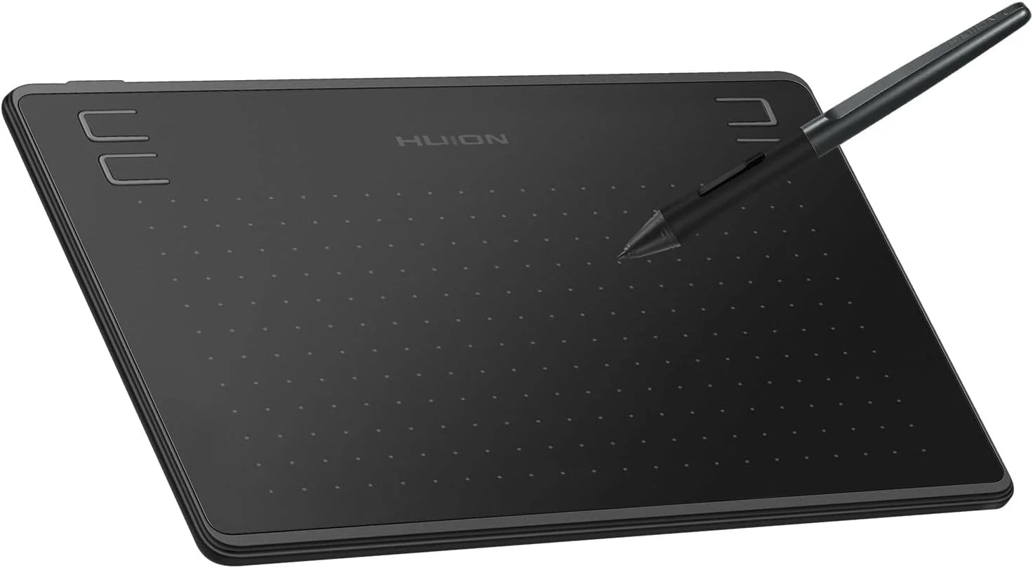 تبلت طراحی گرافیکی ایرومی HS64، محدوده فعال 6.3 در 4 اینچ، 8192 سطح فشار، عملکرد شیب، مناسب طراحی هنری و انیمیشن، به همراه قلم بدون نیاز به باتری، سازگار با لپ تاپ و کامپیوتر، و سیستم عامل های ویندوز و مک