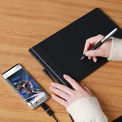 تبلت طراحی متوسط Huion Inspiroy 2 با چرخ اسکرول، 8 کلید قابل تنظیم، قلم بدون باتری برای هنر دیجیتال، طراحی، اسکچ، تبلت گرافیکی 9x5 اینچی سازگار با مک، کامپیوتر و موبایل، مشکی تبلت طراحی متوسط Huion Inspiroy 2 با چرخ اسکرول، 8 کلید قابل تنظیم، قلم بدون باتری برای هنر دیجیتال، طراحی، اسکچ، تبلت گرافیکی 9x5 اینچی سازگار با مک، کامپیوتر و موبایل، مشکی