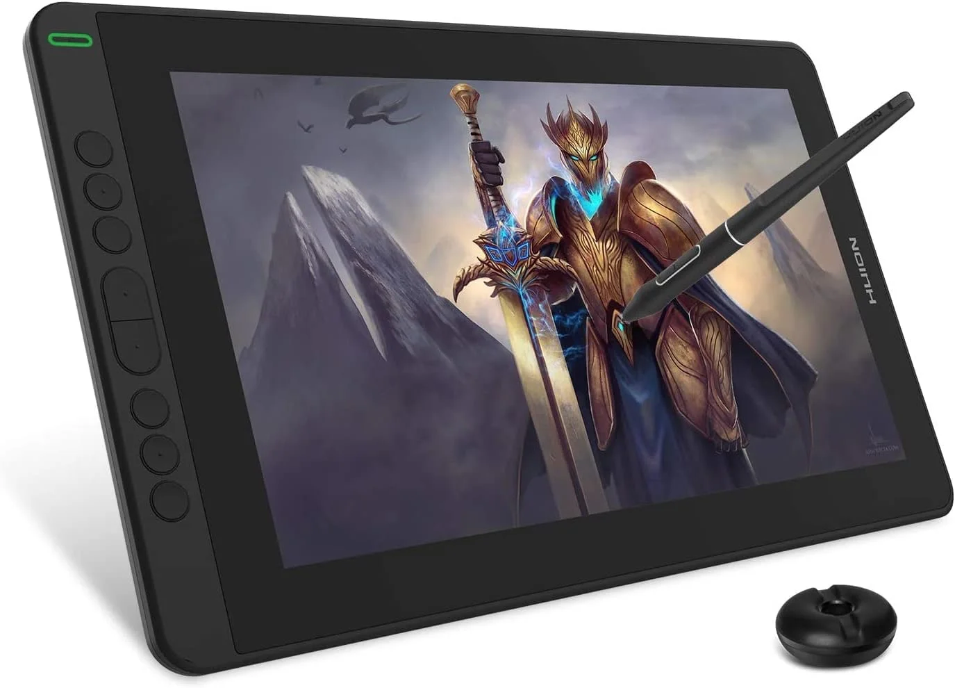 تبلت طراحی گرافیکی HUION KAMVAS 13 با صفحه نمایش لمینت کامل، قلم بدون باتری PW517 با قابلیت تشخیص زاویه، 8 کلید میانبر، صفحه نمایش 13.3 اینچی برای اندروید، مک، لینوکس و کامپیوتر ویندوزی، مشکی