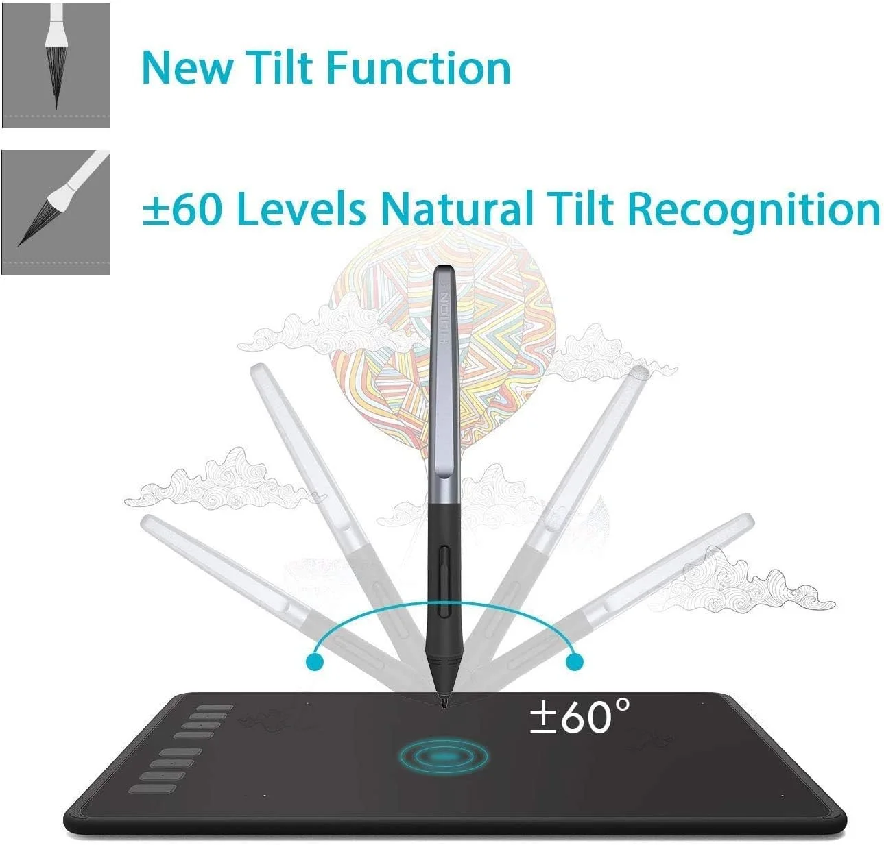 تبلت طراحی گرافیکی Huion H950P، ابعاد 8.7x5.4 اینچ، حساسیت فشار 8192 سطح با 8 کلید میانبر، قلم بدون نیاز به باتری، مناسب برای ویندوز، مک او اس، اندروید و لینوکس تبلت طراحی گرافیکی Huion H950P، ابعاد 8.7x5.4 اینچ، حساسیت فشار 8192 سطح با 8 کلید میانبر، قلم بدون نیاز به باتری، مناسب برای ویندوز، مک او اس، اندروید و لینوکس