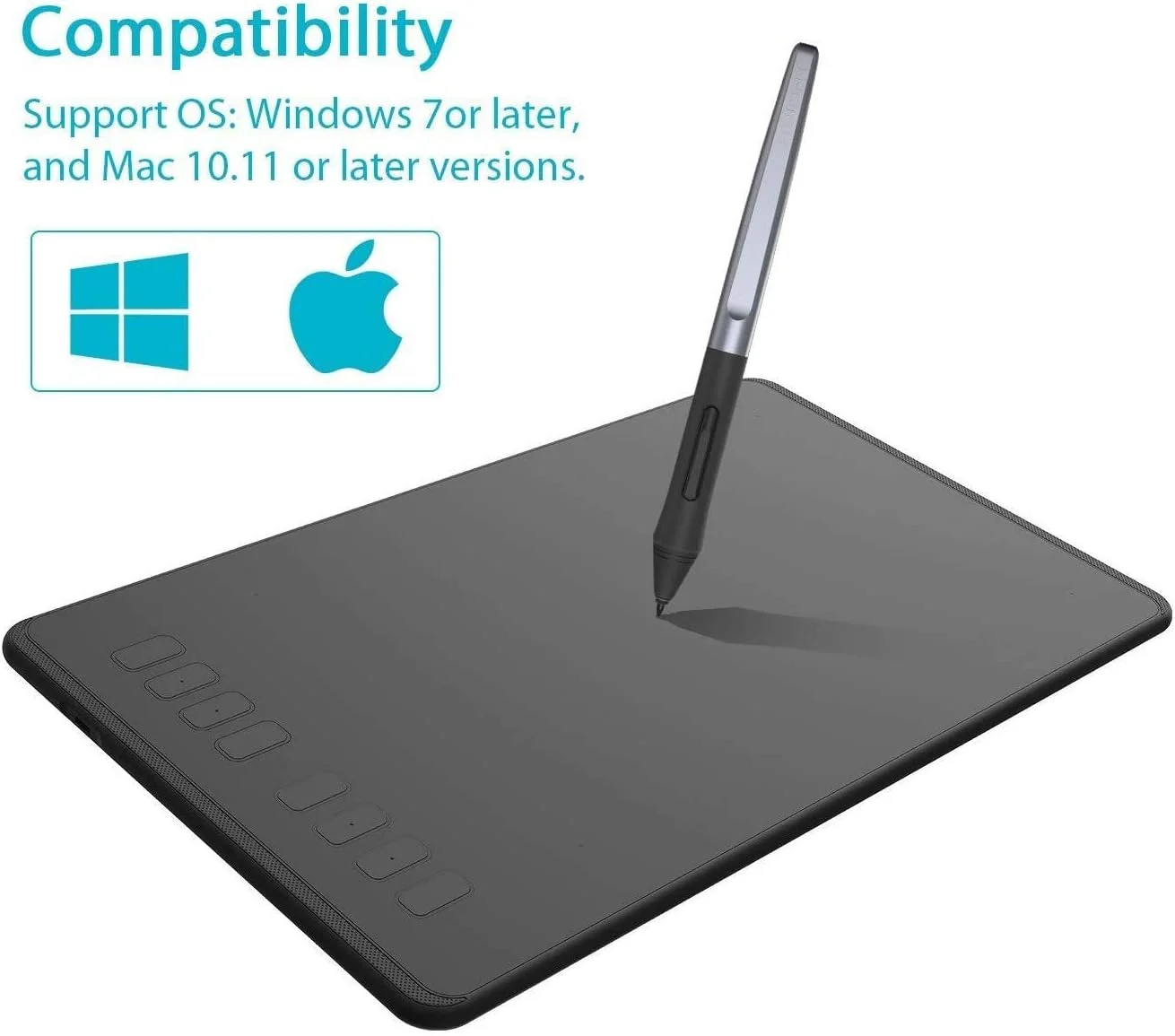 تبلت طراحی گرافیکی Huion H950P، ابعاد 8.7x5.4 اینچ، حساسیت فشار 8192 سطح با 8 کلید میانبر، قلم بدون نیاز به باتری، مناسب برای ویندوز، مک او اس، اندروید و لینوکس تبلت طراحی گرافیکی Huion H950P، ابعاد 8.7x5.4 اینچ، حساسیت فشار 8192 سطح با 8 کلید میانبر، قلم بدون نیاز به باتری، مناسب برای ویندوز، مک او اس، اندروید و لینوکس