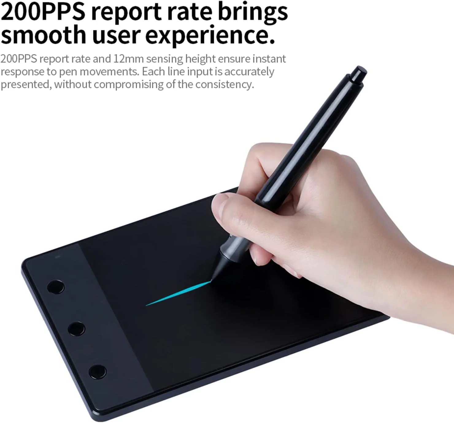 تبلت گرافیکی، تبلت طراحی دیجیتال حرفه ای، با 3 کلید میانبر و قلم استایلوس بدون باتری، تخته نوشتن، سازگار با تلفن های Mac/Window/Android تبلت گرافیکی، تبلت طراحی دیجیتال حرفه ای، با 3 کلید میانبر و قلم استایلوس بدون باتری، تخته نوشتن، سازگار با تلفن های Mac/Window/Android