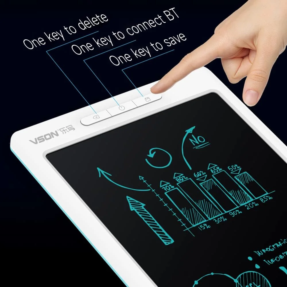تبلت طراحی دیجیتال هوشمند با حساسیت فشار 8192 سطح و انتقال همزمان یادداشت ها - سفید تبلت طراحی دیجیتال هوشمند با حساسیت فشار 8192 سطح و انتقال همزمان یادداشت ها - سفید