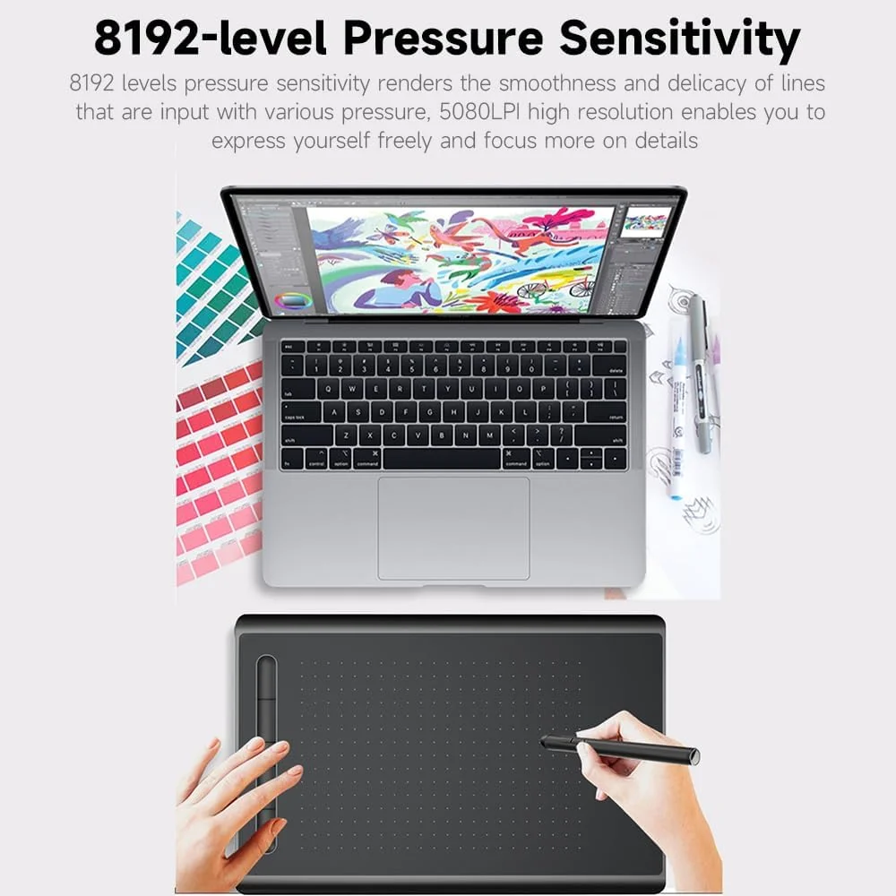 تبلت طراحی گرافیکی WP9625N، حساسیت فشار 8192 سطح، رزولوشن 5080LPI، سرعت خواندن 230PPS، اتصال USB تبلت طراحی گرافیکی WP9625N، حساسیت فشار 8192 سطح، رزولوشن 5080LPI، سرعت خواندن 230PPS، اتصال USB