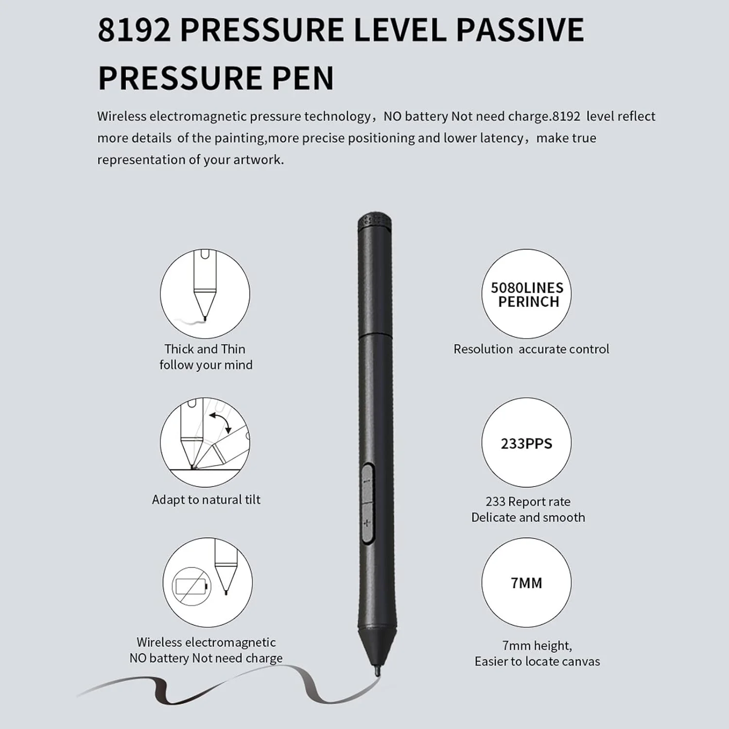 تبلت طراحی گرافیکی T503، تبلت هنری دیجیتال 6.1 در 3.9 اینچ با قلم استایلوس 8192 سطح فشار و 4 کلید قابل تنظیم برای سیستم عامل OS X برای ویندوز برای اندروید تبلت طراحی گرافیکی T503، تبلت هنری دیجیتال 6.1 در 3.9 اینچ با قلم استایلوس 8192 سطح فشار و 4 کلید قابل تنظیم برای سیستم عامل OS X برای ویندوز برای اندروید