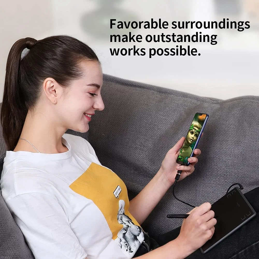 تبلت طراحی گرافیکی H430P با حساسیت فشار 4096 سطح و رزولوشن قلم 5080LPI و نرخ گزارش دهی 233PPS