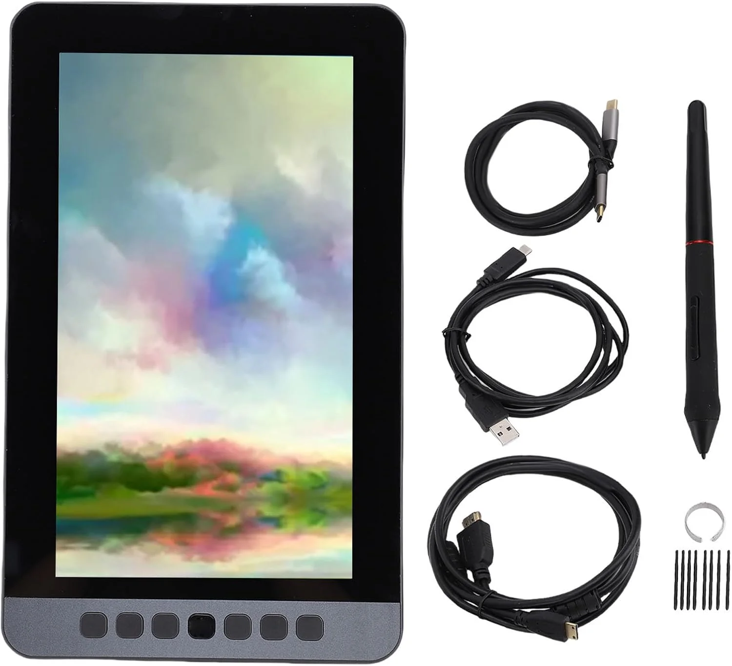 تبلت طراحی گرافیکی 11.6 اینچی، تبلت طراحی گرافیکی با قلم بدون نیاز به باتری، قابلیت تشخیص شیب، 6 کلید میانبر برای طراحی، دیزاین و تصویرسازی، مناسب برای سیستم عامل ویندوز تبلت طراحی گرافیکی 11.6 اینچی، تبلت طراحی گرافیکی با قلم بدون نیاز به باتری، قابلیت تشخیص شیب، 6 کلید میانبر برای طراحی، دیزاین و تصویرسازی، مناسب برای سیستم عامل ویندوز