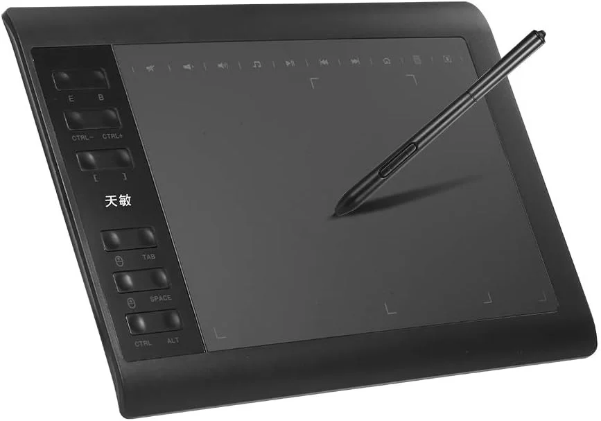 تبلت گرافیکی 1060 پلاس با صفحه طراحی بزرگ 10 در 6 اینچ، قلم پسیو با 8192 سطح فشار، رزولوشن 5080 LPI، عملکرد بالا، سازگاری گسترده برای تلفن، لپ تاپ، دسکتاپ، ویندوز، مک او اس ایکس، اندروید تبلت گرافیکی 1060 پلاس با صفحه طراحی بزرگ 10 در 6 اینچ، قلم پسیو با 8192 سطح فشار، رزولوشن 5080 LPI، عملکرد بالا، سازگاری گسترده برای تلفن، لپ تاپ، دسکتاپ، ویندوز، مک او اس ایکس، اندروید