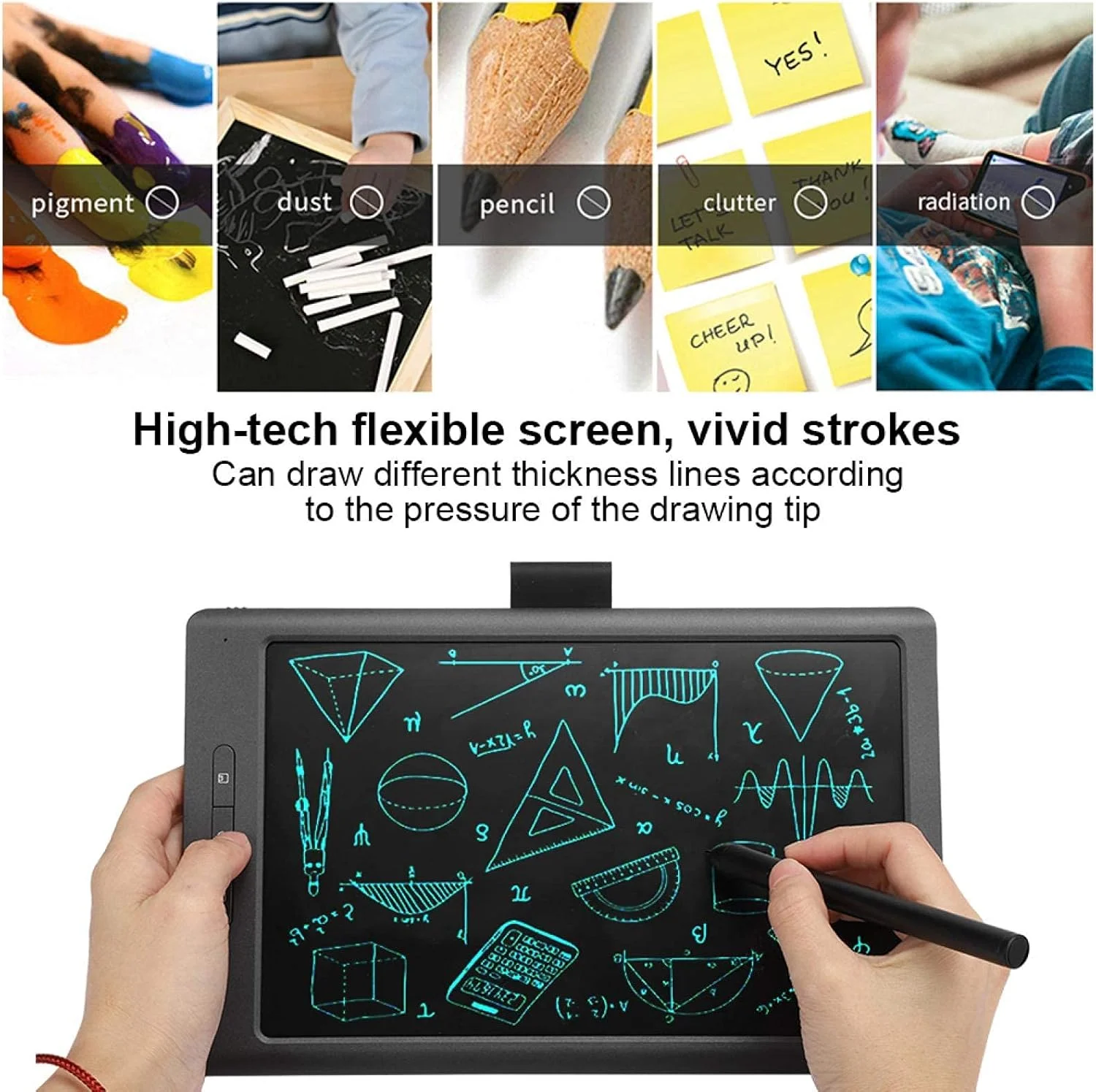 تبلت طراحی گرافیکی 10 اینچی، تبلت گرافیکی دیجیتال بلوتوث 4.2 با قلم استایلوس حساس به فشار 8192 سطح، برای طراحی، آموزش الکترونیکی، تدریس آنلاین و ویرایش