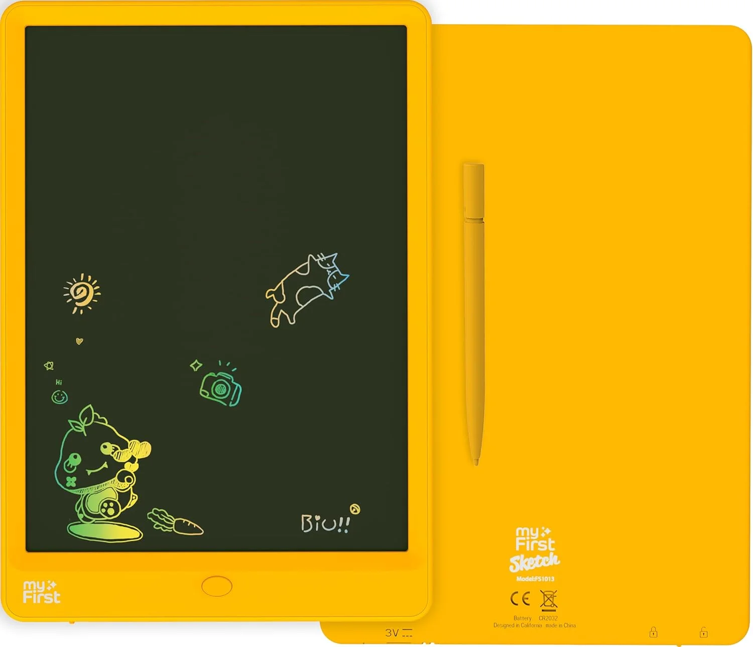 اولین تبلت طراحی 10 اینچی زرد رنگ کودکانه من