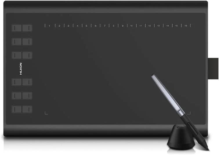 تبلت طراحی گرافیکی Fawoonu H1060P با قلم پسیو و 12 کلید میانبر