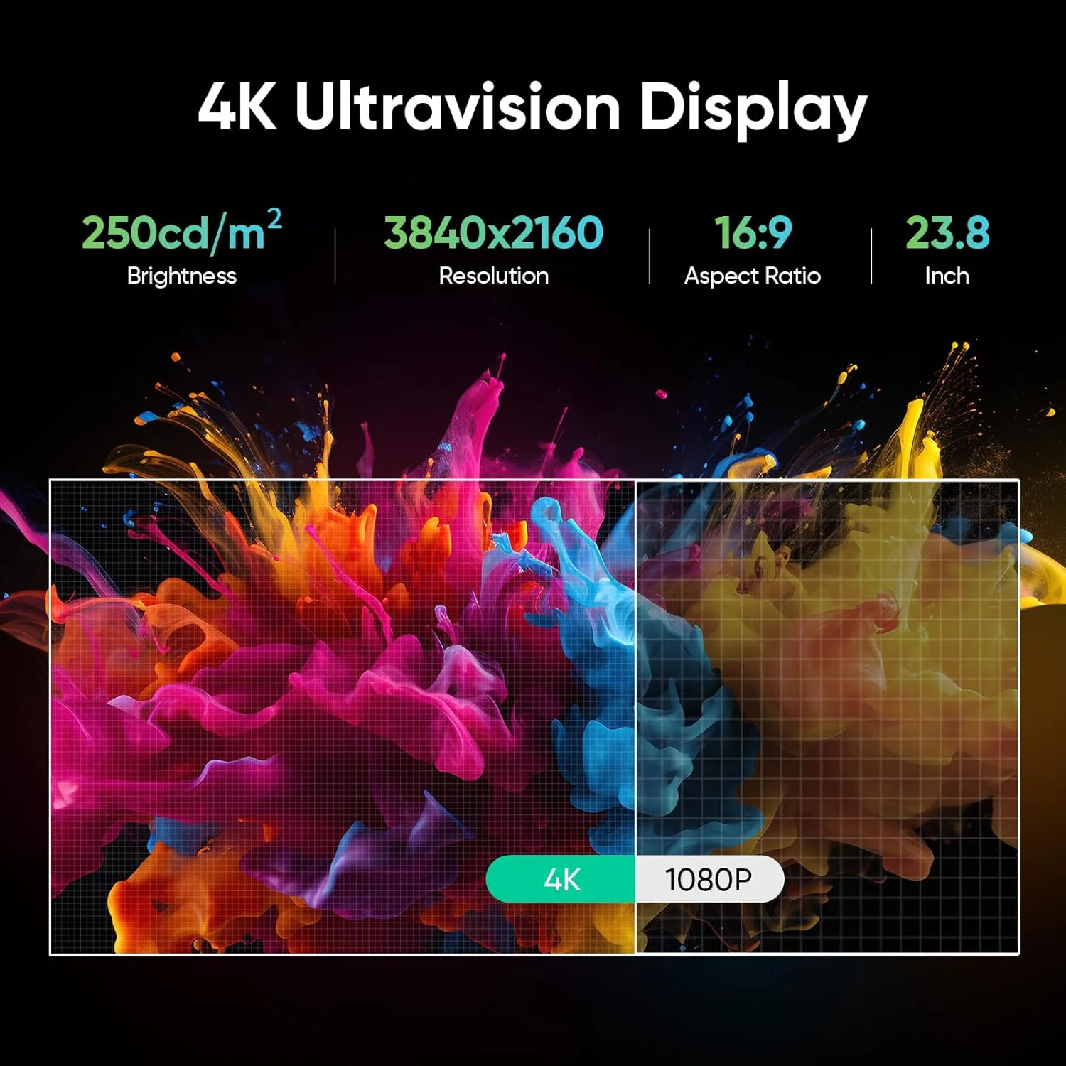 تبلت طراحی XP-PEN Artist Pro 24 Gen2 4K Ultra HD با صفحه نمایش، قلم استایلوس با فشار 16384، کلید چرخشی بی سیم، 99% Adobe RGB، △E<1 تبلت گرافیکی با صفحه نمایش قلم AG لمینت کامل 23.8 اینچی