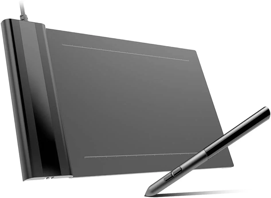 تبلت طراحی گرافیکی S640، تبلت قلمی دیجیتال 6 * 4 اینچی با قلم پسیو 8192 سطح فشار 5080 LPI و پاک کن تک لمسی