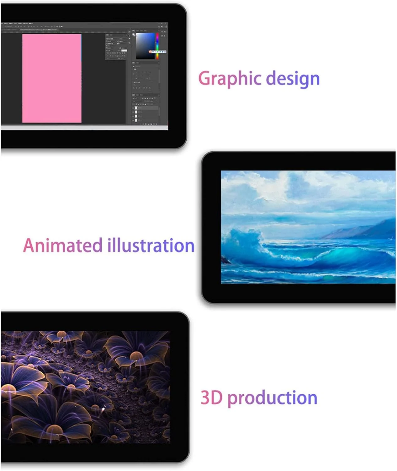 تبلت طراحی، تبلت طراحی هنری دیجیتال 11.6 اینچی با قلم بدون باتری، عملکرد شیب، 6 کلید میانبر برای کامپیوتر، 16.7 میلیون رنگ SRGB، فیلم مات تبلت طراحی، تبلت طراحی هنری دیجیتال 11.6 اینچی با قلم بدون باتری، عملکرد شیب، 6 کلید میانبر برای کامپیوتر، 16.7 میلیون رنگ SRGB، فیلم مات