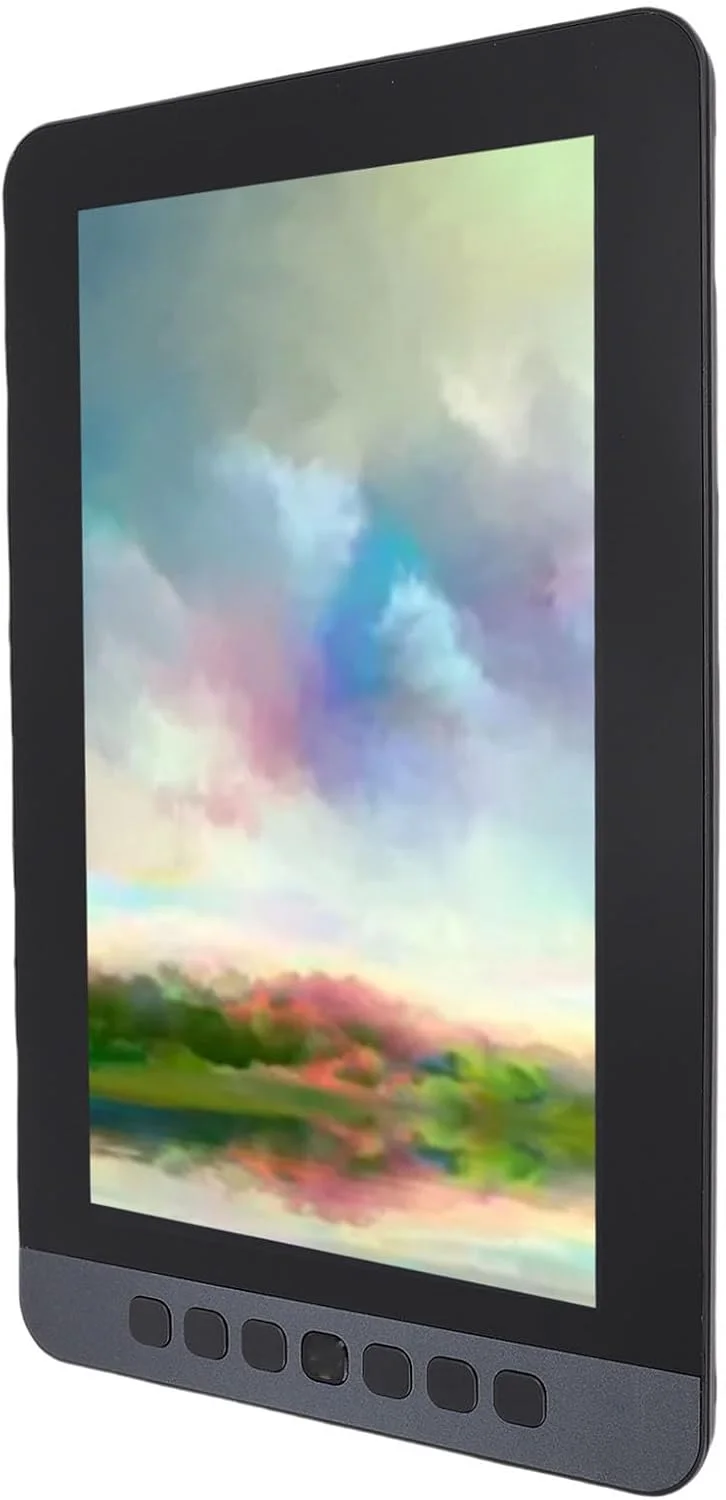 تبلت طراحی دیجیتال با صفحه نمایش 11.6 اینچی، 8192 سطح حساسیت به فشار و عملکرد شیب، 6 کلید میانبر، برای کامپیوتر، با رنگ SRGB، مناسب برای طراحی