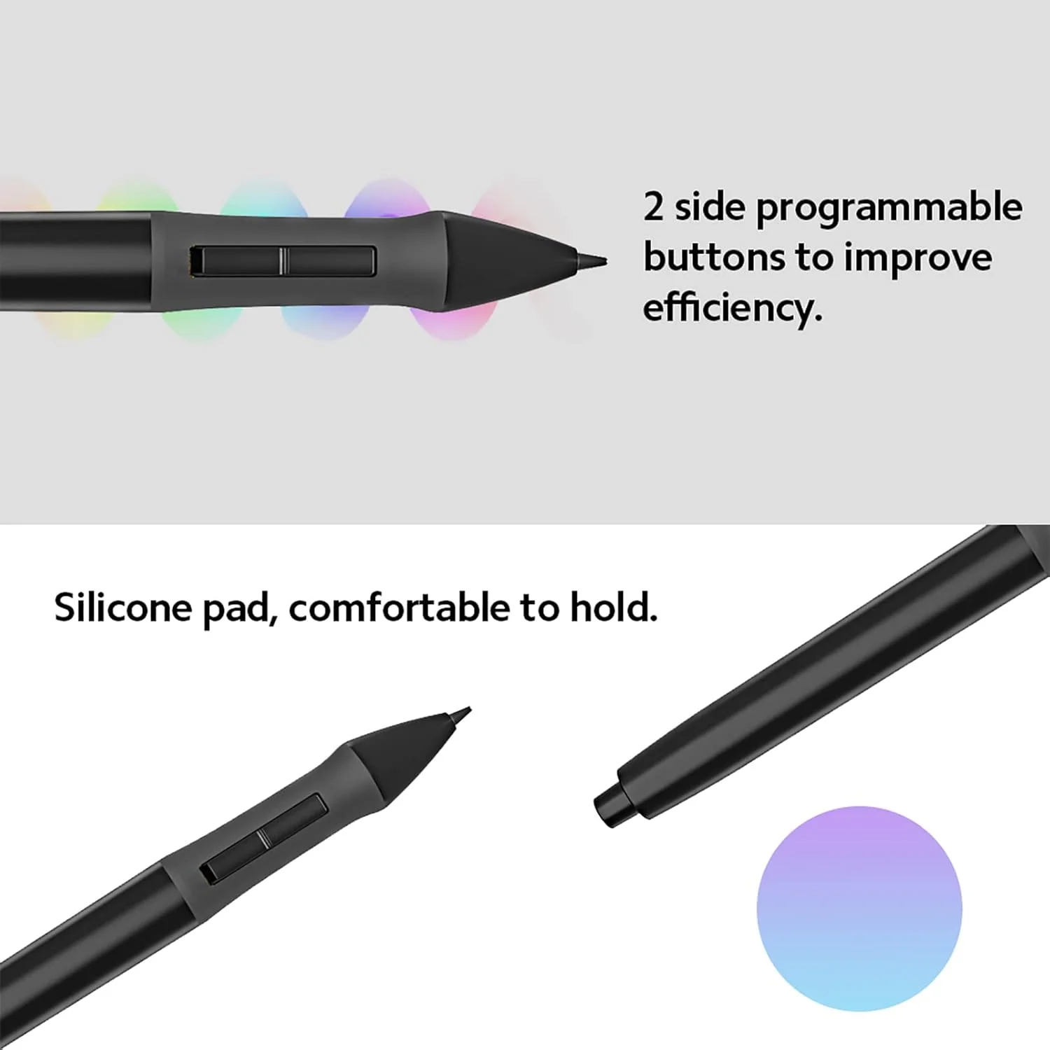 قلم دیجیتال PEN68 با 2 دکمه جانبی قابل برنامه ریزی، قلم حساس به فشار 2048 سطح برای تبلت گرافیکی H420، مشکی DOOMUN قلم دیجیتال PEN68 با 2 دکمه جانبی قابل برنامه ریزی، قلم حساس به فشار 2048 سطح برای تبلت گرافیکی H420، مشکی DOOMUN