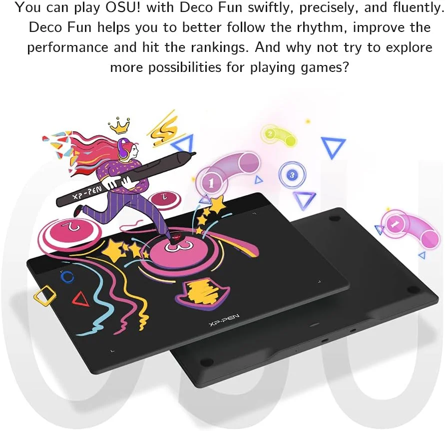 تبلت گرافیکی XP-PEN Deco Fun S با قلم غیرفعال 8192 سطح حساسیت به فشار و پشتیبانی از شیب 60 درجه، تبلت طراحی 6 در 4 اینچ برای آموزش از راه دور یا بازی OSU - مشکی کلاسیک تبلت گرافیکی XP-PEN Deco Fun S با قلم غیرفعال 8192 سطح حساسیت به فشار و پشتیبانی از شیب 60 درجه، تبلت طراحی 6 در 4 اینچ برای آموزش از راه دور یا بازی OSU - مشکی کلاسیک