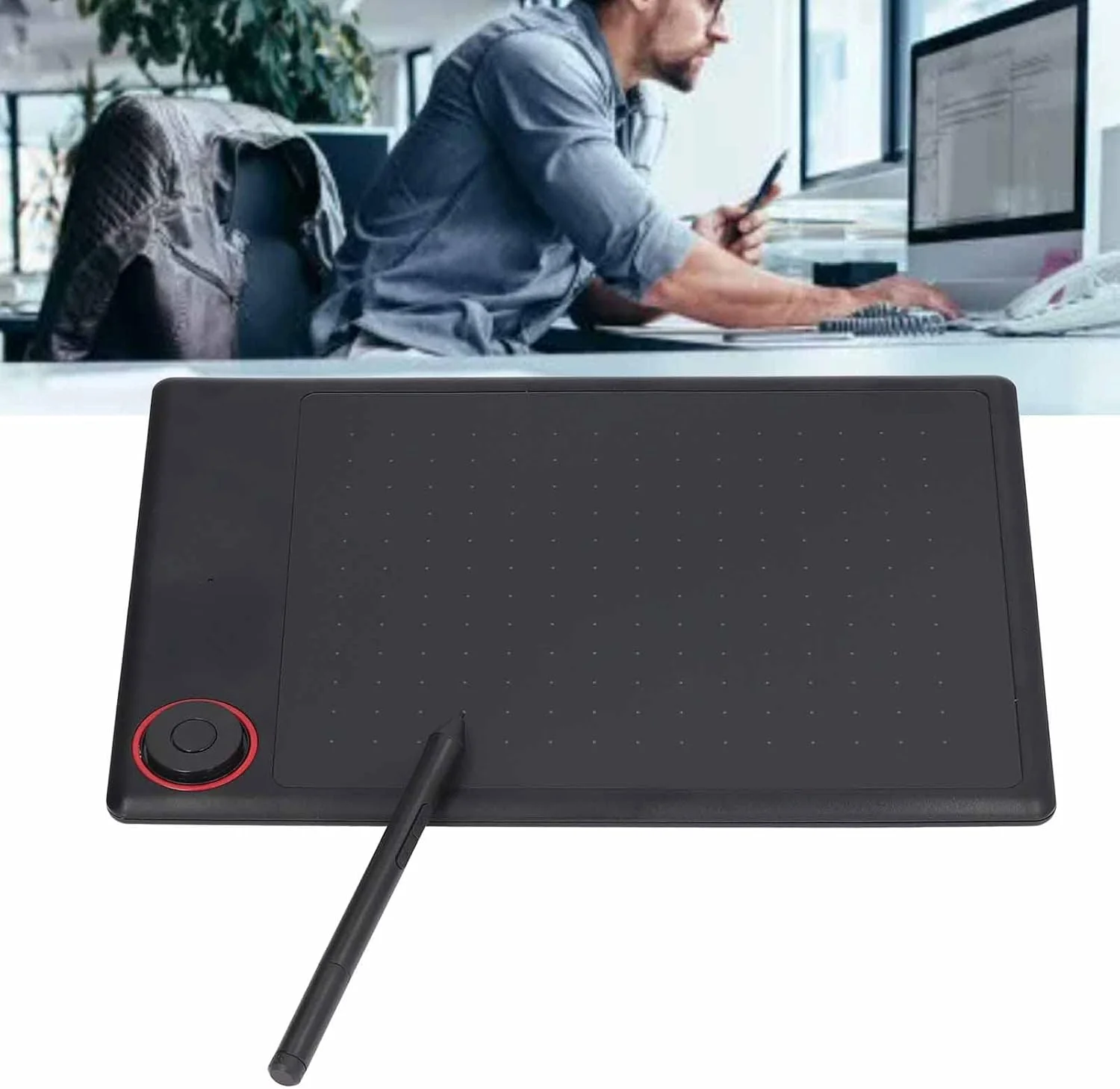 تبلت طراحی گرافیکی CRTGW 5080 LPI، تبلت طراحی دیجیتال الکترونیکی با قلم بدون باتری 8192 سطح، تبلت گرافیکی 233PPS برای طراحی نقاشی، خلق هنری، طراحی (مشکی) تبلت طراحی گرافیکی CRTGW 5080 LPI، تبلت طراحی دیجیتال الکترونیکی با قلم بدون باتری 8192 سطح، تبلت گرافیکی 233PPS برای طراحی نقاشی، خلق هنری، طراحی (مشکی)