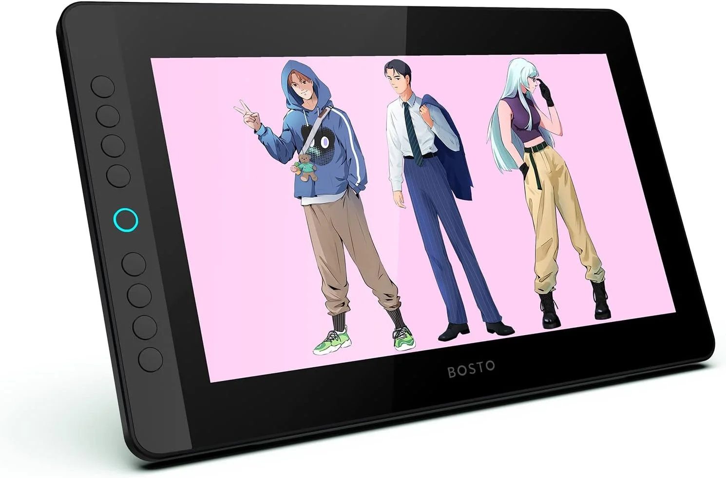 تبلت طراحی گرافیکی قابل حمل BT-13HDK با صفحه نمایش 13.3 اینچی H-IPS LED، پد طراحی هنری دیجیتال با فناوری غیرفعال 8192 سطح فشار، 8 کلید میانبر قابل تنظیم، سازگار با ویندوز DOOMUN