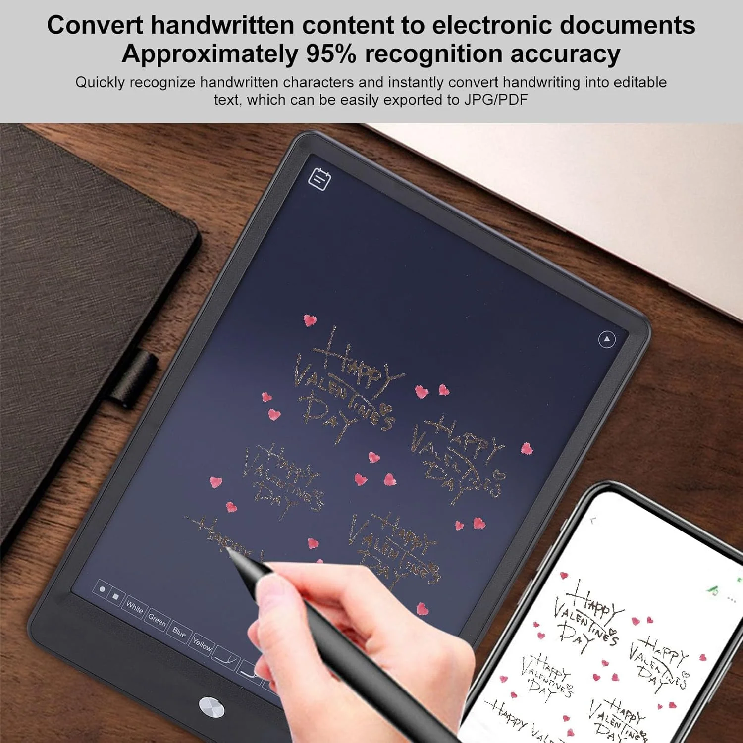 تبلت هوشمند طراحی Bewinner با قلم، همگام سازی بی‌درنگ برای دیجیتالی کردن، دفترچه یادداشت الکترونیکی، همگام سازی صفحه نمایش کاغذی، تبلت گرافیکی برای نقاشی، طراحی و طراحی کردن