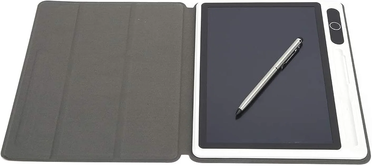تبلت طراحی LCD Bewinner1، پد یادداشت الکترونیکی 10 اینچی، ابزار نقاشی دستی برای کار و تحصیل، جلسات کاری، یادداشت های روزانه (مشکی (همراه با کیف چرمی))