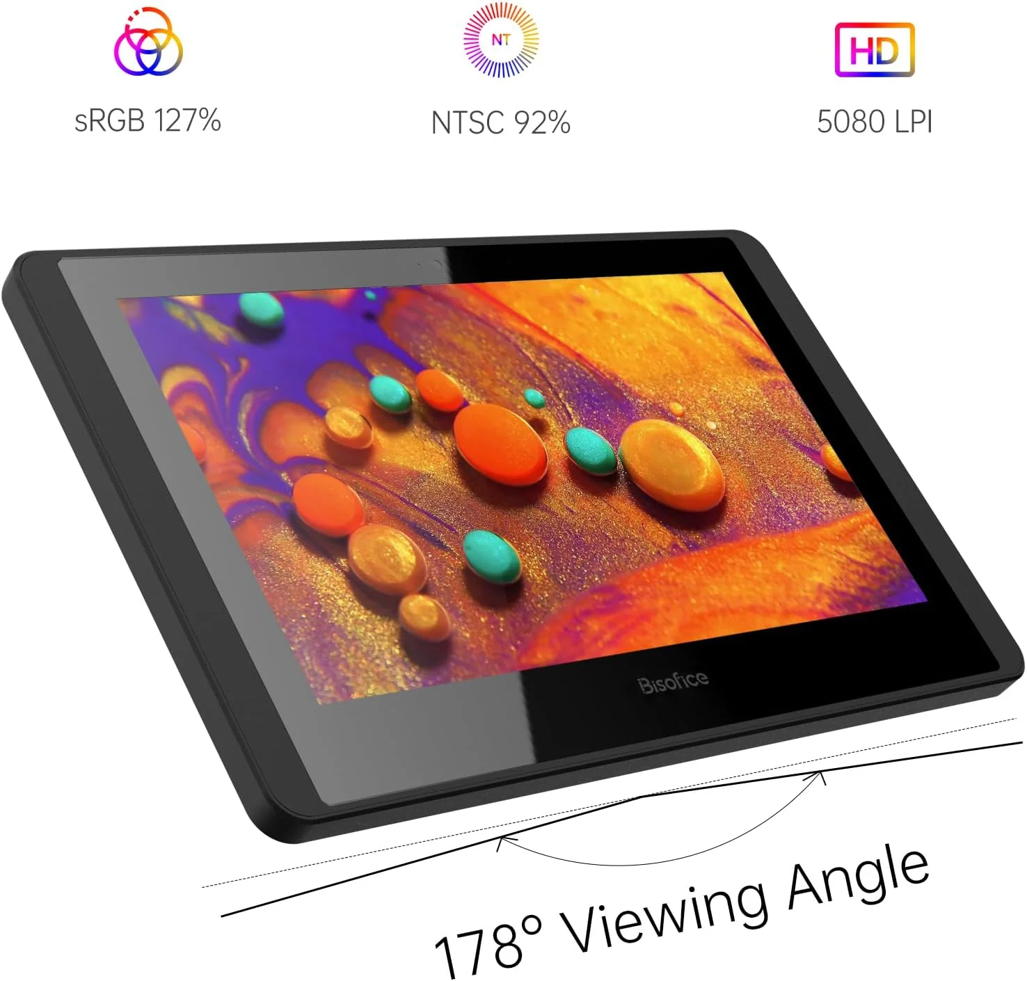 تبلت طراحی بیسوفیس با صفحه نمایش 11.6 اینچی Full HD، تبلت گرافیکی با قلم استایلوس بدون نیاز به باتری، پشتیبانی از ویندوز و مک، ایده آل برای طراحی، کار از راه دور و آموزش تبلت طراحی بیسوفیس با صفحه نمایش 11.6 اینچی Full HD، تبلت گرافیکی با قلم استایلوس بدون نیاز به باتری، پشتیبانی از ویندوز و مک، ایده آل برای طراحی، کار از راه دور و آموزش