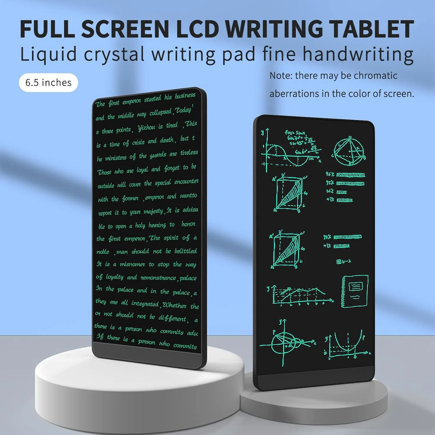 تبلت نوشتاری LCD آزون، تخته دستنویس الکترونیکی مشکی، تبلت گرافیکی پاکشدنی تمام صفحه برای پیشنویس کودکان، یادداشتبرداری و گذاشتن پیام، صفحه نمایش 6.5 اینچی تبلت نوشتاری LCD آزون، تخته دستنویس الکترونیکی مشکی، تبلت گرافیکی پاکشدنی تمام صفحه برای پیشنویس کودکان، یادداشتبرداری و گذاشتن پیام، صفحه نمایش 6.5 اینچی