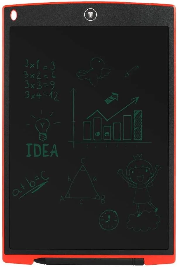 تبلت نوشتاری LCD دوازده اینچی AWH، تخته طراحی دست خط با قلم پلاستیکی برای استفاده تجاری کودکان