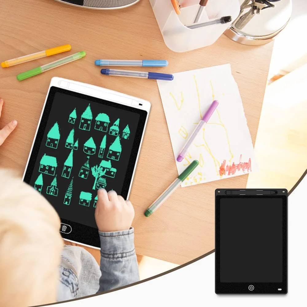 تبلت نوشتاری ال سی دی 12 اینچی، تبلت طراحی دیجیتال الکترونیکی و صفحه طراحی رنگارنگ، تبلت نقاشی کاغذی دست نویس، مشکی تبلت نوشتاری ال سی دی 12 اینچی، تبلت طراحی دیجیتال الکترونیکی و صفحه طراحی رنگارنگ، تبلت نقاشی کاغذی دست نویس، مشکی