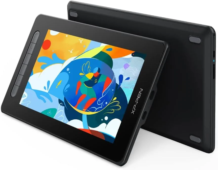 نمایشگر قلمی طراحی XP-PEN Artist10_2nd 10 اینچی با تکنولوژی لمینت کامل، مانیتور طراحی با عملکرد Tilt، قلم هوشمند X3 بدون نیاز به باتری، اتصال USB-C کامل (مشکی)