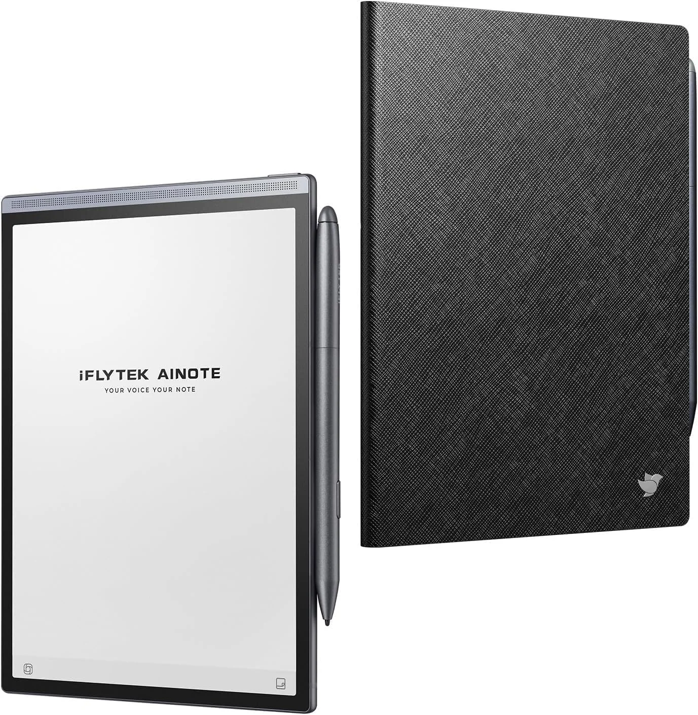 تبلت جوهر الکترونیکی AINOTE Air 2 به همراه کیف محافظ مشکی – جلد چرمی PU باریک و سبک با تبلت 8.2 اینچی iFLYTEK Air2، ایده آل برای یادداشت برداری و استفاده از کاغذ الکترونیکی