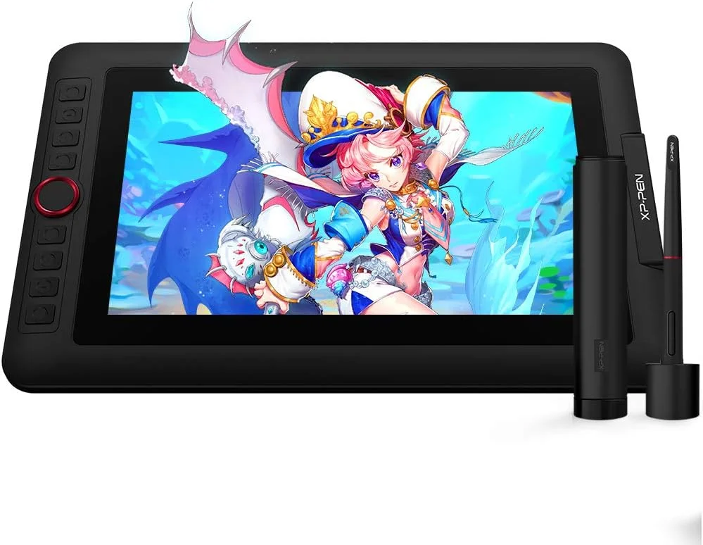 مانیتور طراحی XP-PEN Artist12 Pro با صفحه نمایش 11.6 اینچی، تبلت طراحی گرافیکی با روکش کامل و قلم بدون باتری با قابلیت Tilt و 8 کلید میانبر (8192 سطح فشار قلم و 72% NTSC)