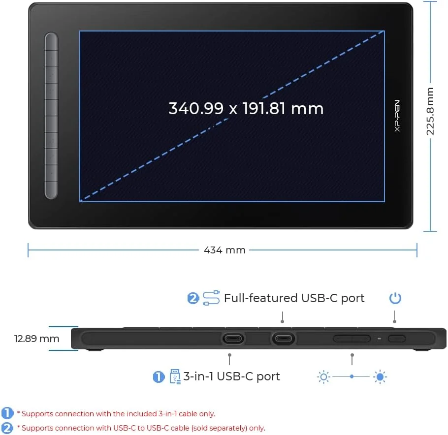 مانیتور طراحی قلمی 16 اینچی XP-PEN Artist16_2nd با تکنولوژی لمینت کامل و عملکرد Tilt، قلم هوشمند X3 بدون نیاز به باتری (مشکی) مانیتور طراحی قلمی 16 اینچی XP-PEN Artist16_2nd با تکنولوژی لمینت کامل و عملکرد Tilt، قلم هوشمند X3 بدون نیاز به باتری (مشکی)