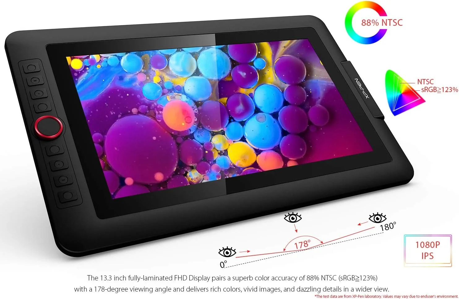 مانیتور طراحی قلمی IPS ایکسپی-پن Artist13.3 Pro با صفحه نمایش 13.3 اینچی و تکنولوژی لمینت کامل، دارای عملکرد Tilt و 8 کلید میانبر (8192 سطح فشار قلم، پوشش 123% sRGB) مانیتور طراحی قلمی IPS ایکسپی-پن Artist13.3 Pro با صفحه نمایش 13.3 اینچی و تکنولوژی لمینت کامل، دارای عملکرد Tilt و 8 کلید میانبر (8192 سطح فشار قلم، پوشش 123% sRGB)