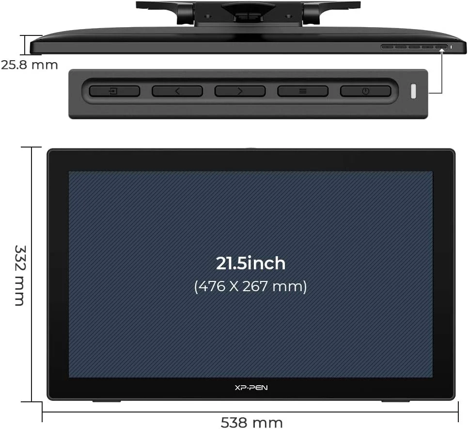 تبلت طراحی XP-PEN Artist 22 (نسل دوم) 21.5 اینچی با صفحه نمایش 1080P و طیف رنگی 86% NTSC - قلم استایلوس بدون نیاز به باتری و پایه قابل تنظیم - پشتیبانی از ویندوز و مک تبلت طراحی XP-PEN Artist 22 (نسل دوم) 21.5 اینچی با صفحه نمایش 1080P و طیف رنگی 86% NTSC - قلم استایلوس بدون نیاز به باتری و پایه قابل تنظیم - پشتیبانی از ویندوز و مک