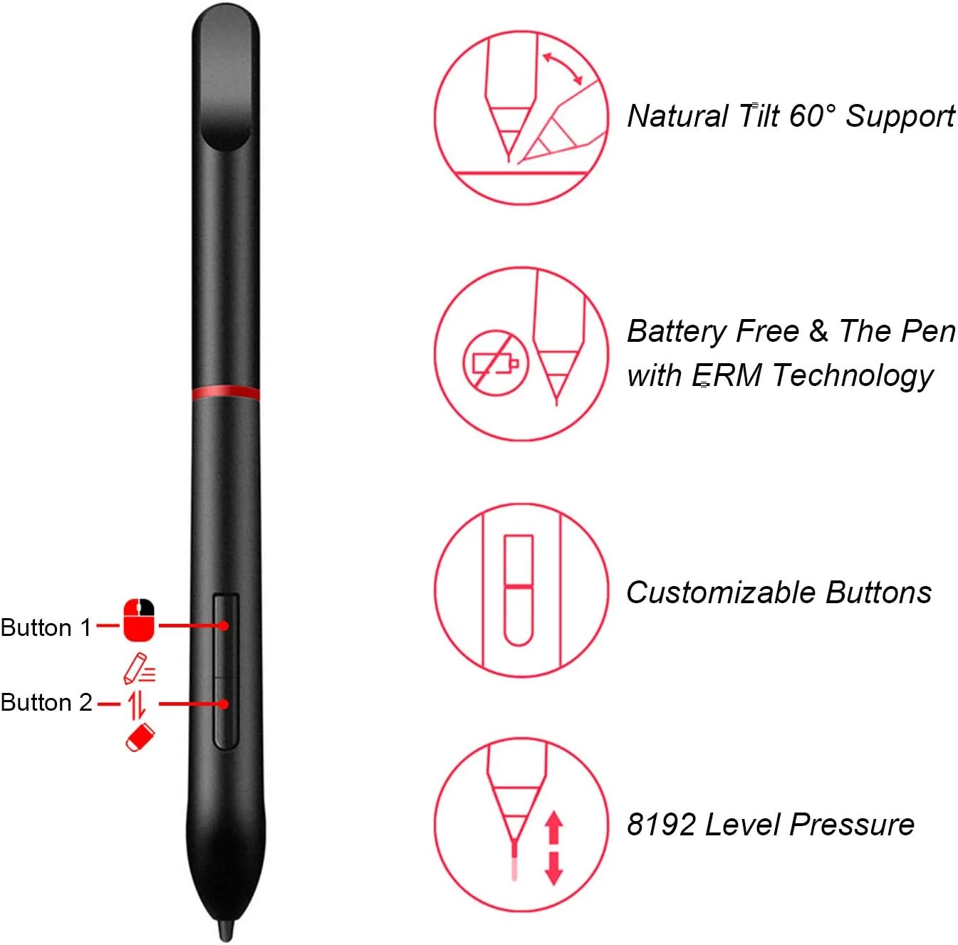 تبلت طراحی انیمیشن AP604، تبلت طراحی گرافیکی دیجیتال با ناحیه فعال 6 * 4 اینچ، فوق العاده نازک، دارای 4 کلید میانبر، قلم غیرفعال بدون باتری، 8192 سطح فشار سازگار با تبلت طراحی انیمیشن AP604، تبلت طراحی گرافیکی دیجیتال با ناحیه فعال 6 * 4 اینچ، فوق العاده نازک، دارای 4 کلید میانبر، قلم غیرفعال بدون باتری، 8192 سطح فشار سازگار با