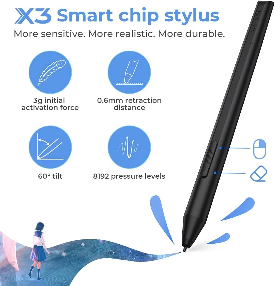 تبلت طراحی XP-PEN Artist12 نسل دوم با صفحه نمایش، تبلت های گرافیکی کامپیوتر با قلم بدون باتری، مانیتور هنری دیجیتال سازگار با کروم بوک، مک، ویندوز، اندروید، لینوکس (تراشه نوآورانه X3) تبلت طراحی XP-PEN Artist12 نسل دوم با صفحه نمایش، تبلت های گرافیکی کامپیوتر با قلم بدون باتری، مانیتور هنری دیجیتال سازگار با کروم بوک، مک، ویندوز، اندروید، لینوکس (تراشه نوآورانه X3)