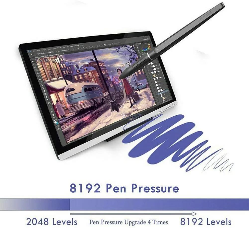 صفحه نمایش طراحی گرافیکی 21.5 اینچی AFTABAB با 8192 سطح فشار قلم، صفحه نمایش حرفه ای IPS HD برای ویندوز و مک