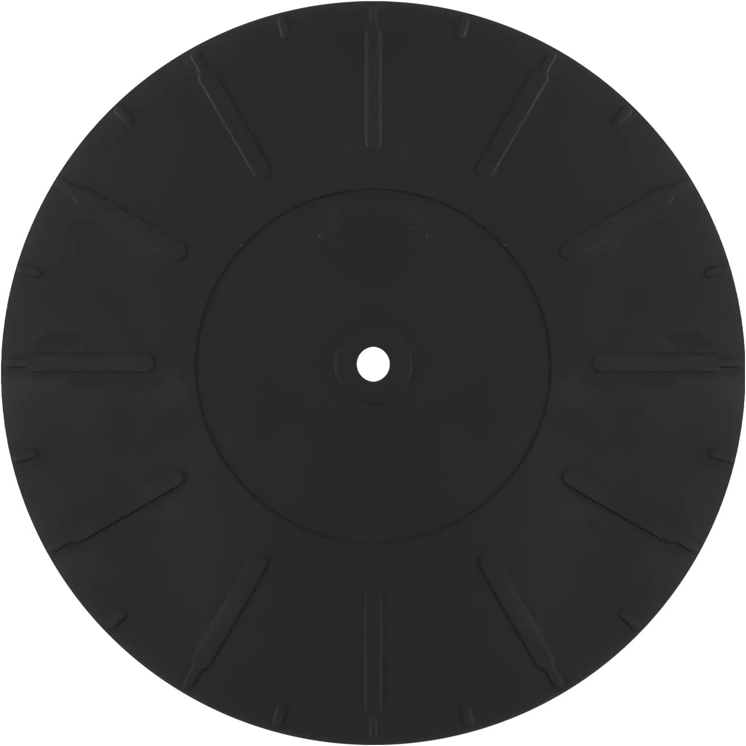 صفحه گردان، صفحه سیلیکونی 17 سانتی متری ضد لغزش و ضد الکتریسیته ساکن، پد صفحه گردان LP، صفحه گرامافون برای لوازم جانبی جایگزین صفحه گرامافون (مشکی)