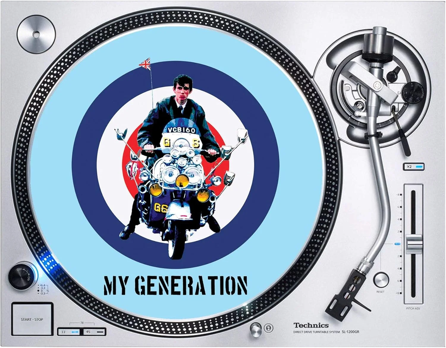 صفحه لغزنده گرامافون طرح My Generation مناسب برای صفحات ۱۲ اینچی