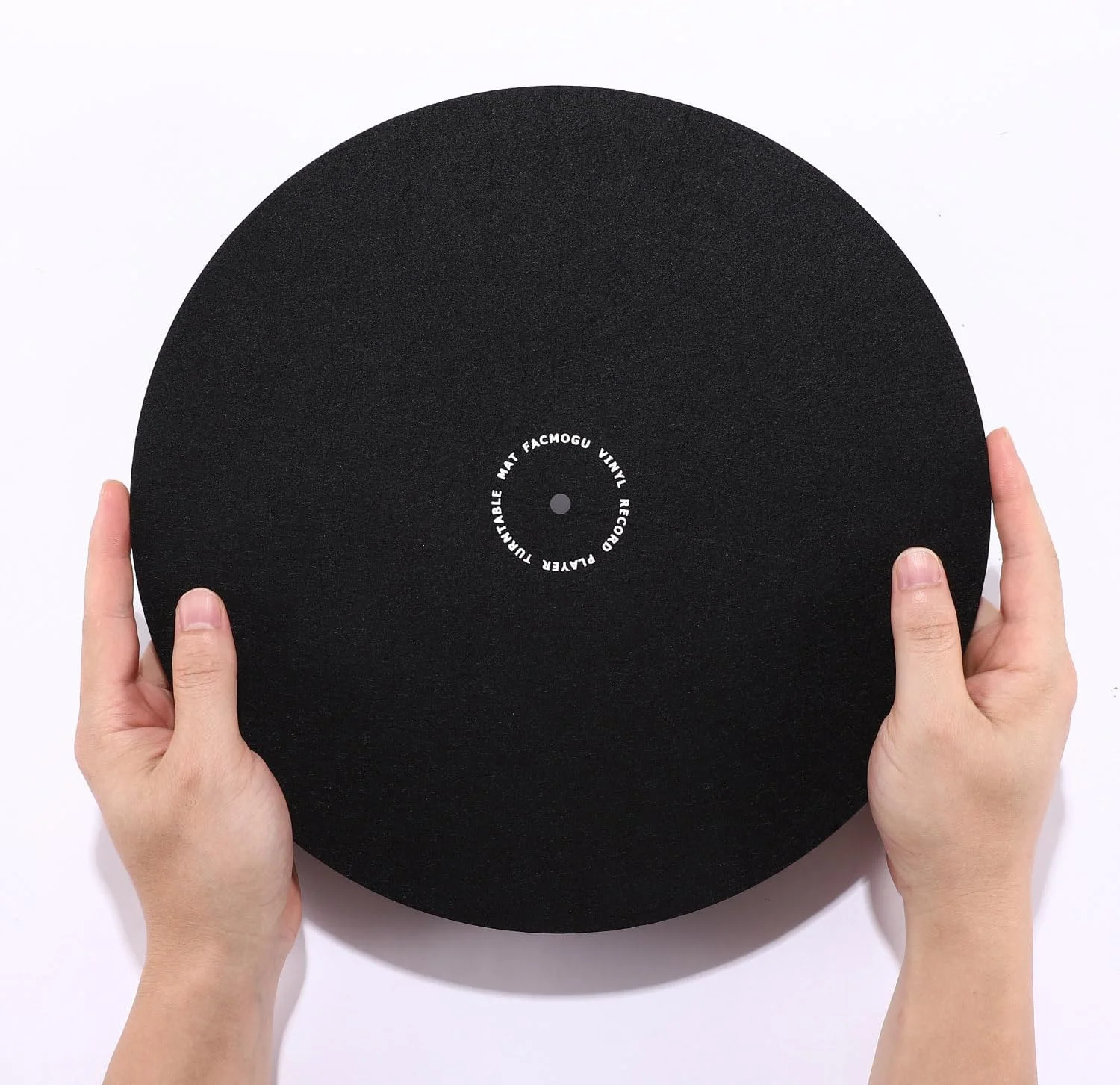 پد لغزنده گرامافون Facmogu، پد پشمی آنتی استاتیک - ضخامت 1/8 اینچ، صفحه گرامافون LP، پد مشکی پخش کننده صفحه وینیل - بهبود صدا و کاهش نویز