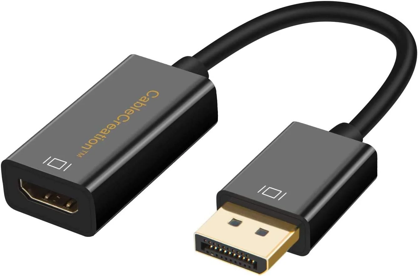 تبدیل DisplayPort به HDMI اکتیو CableCreation، پشتیبانی از 4K x 2K و صدای/تصویر سه بعدی، (Eyefinity Multi-Screen)، مشکی