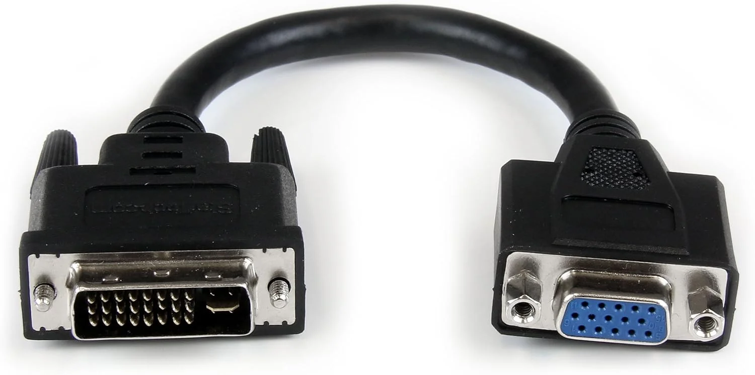 آداپتور کابل 20 سانتی متری DVI به VGA استار تک - آداپتور دانگل DVI-I نر به VGA ماده
