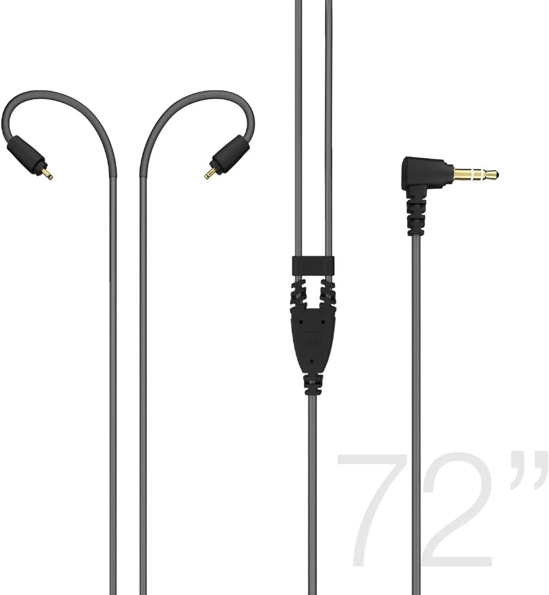 کابل صوتی استریو با طول افزایش یافته 72 اینچی MEE audio سری MX PRO M6 PRO (مشکی)