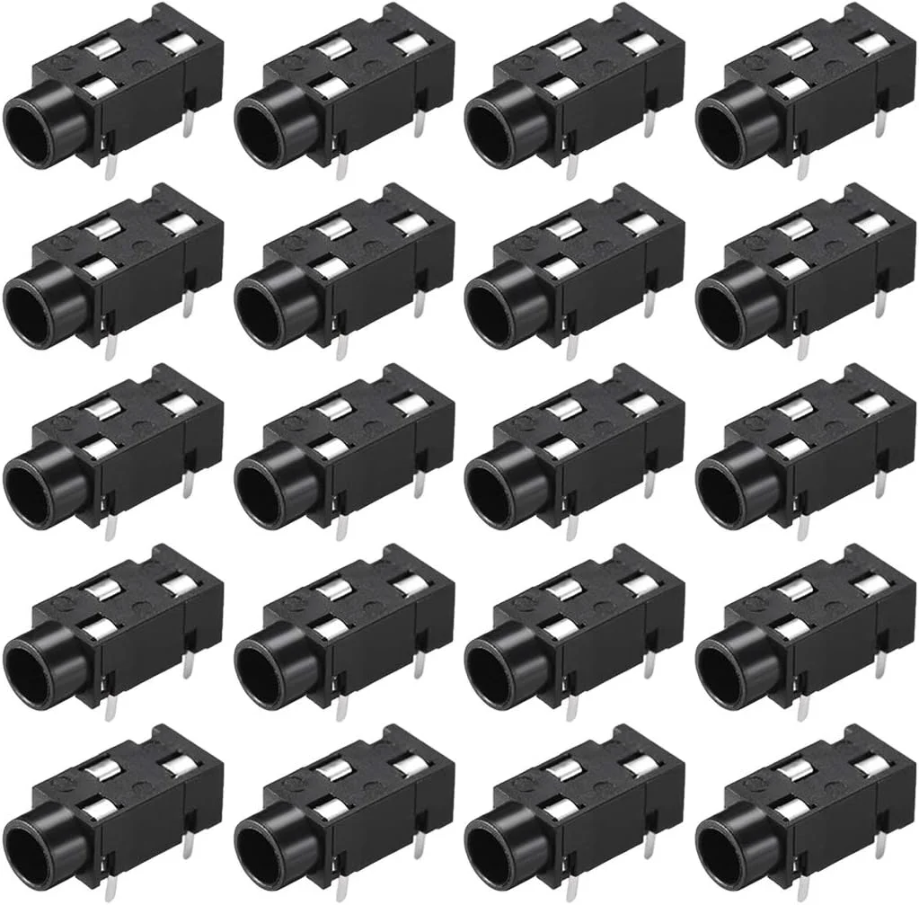 اتصال دهنده جک صوتی 3.5 میلی متری uxcell، سوکت مادگی نصب PCB، 3 پین PJ-320، 15 عدد