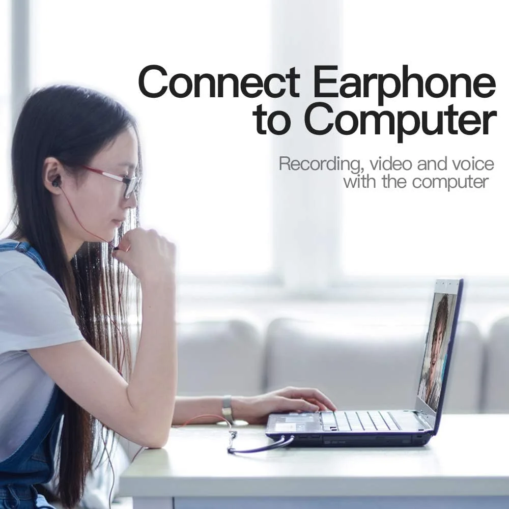 کابل تبدیل صدا دو سر نری 3.5 میلی‌متری (میکروفون و هدفون) به مادگی 3.5 میلی‌متری VENTION مدل BBTBY - کمکی