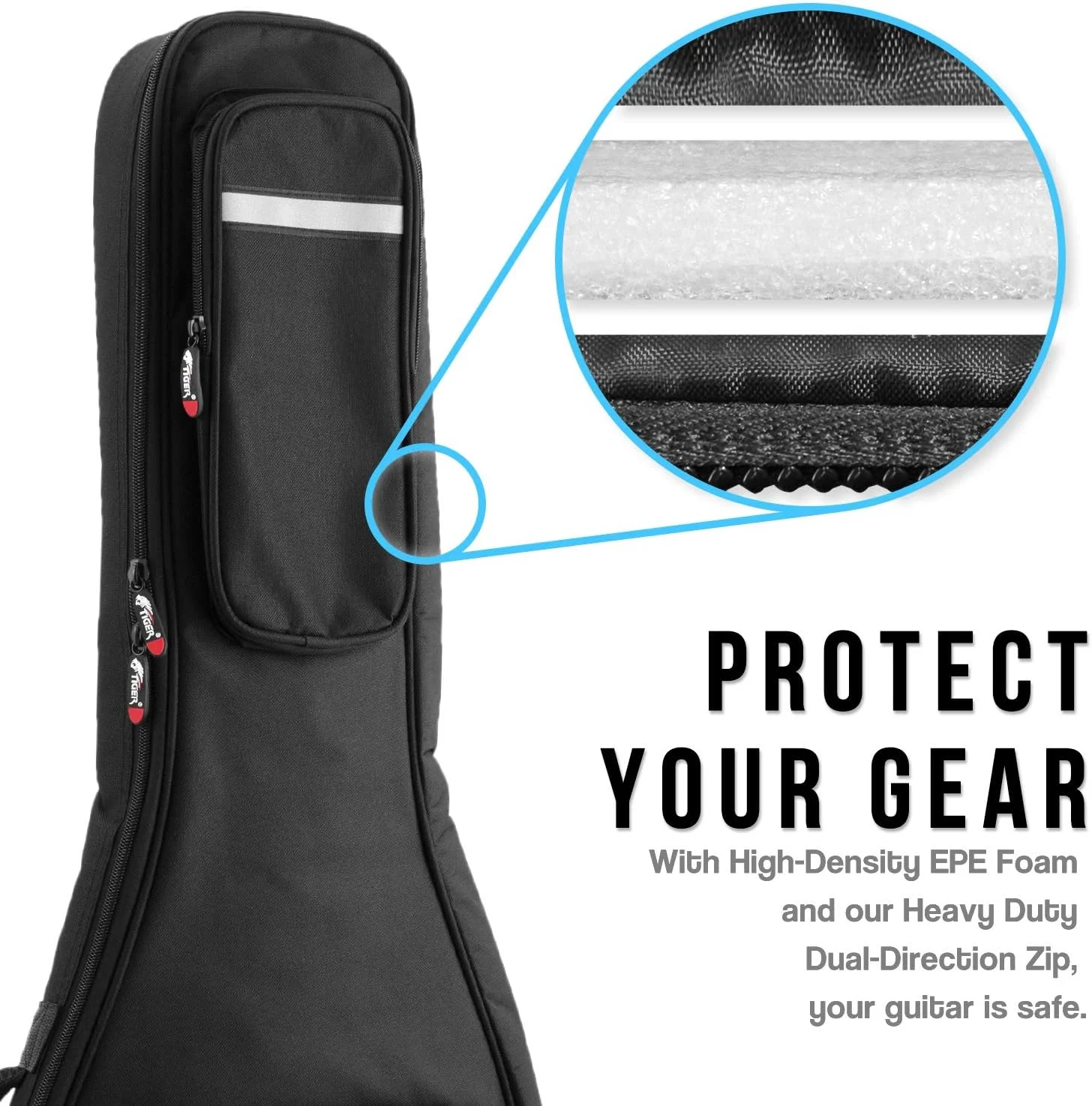 کیف گیتار باس تایگر - کیف پد دار گیتار